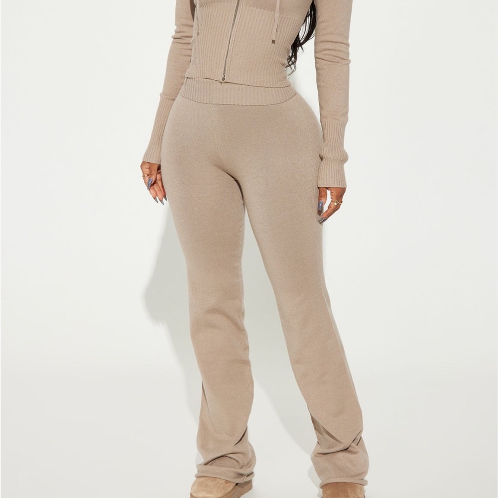 Fashion Nova Beige Boot Cut Pants